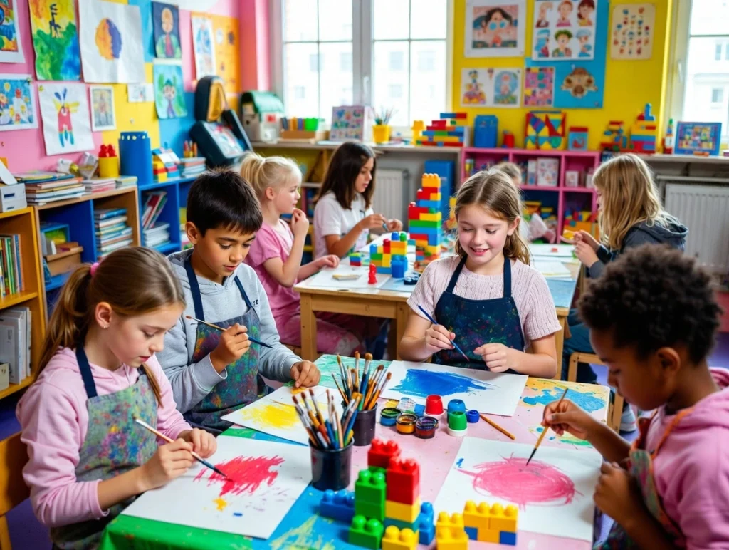 A smooth, dark wishing stone sits on the open pages of a blank notebook next to a pencil on a wooden desk, with a blurred green plant in the background.