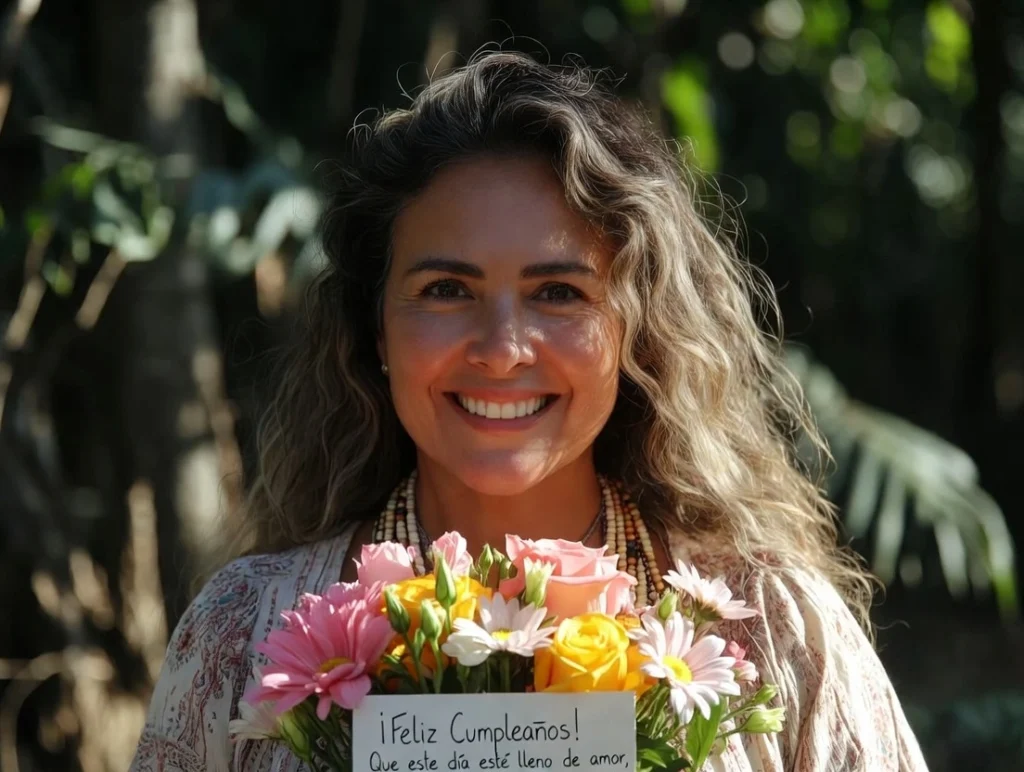 A close-up view of a leather notebook and a pencil on a blue page, with a small succulent plant and a blank greeting card on a sunlit wooden desk in a library.