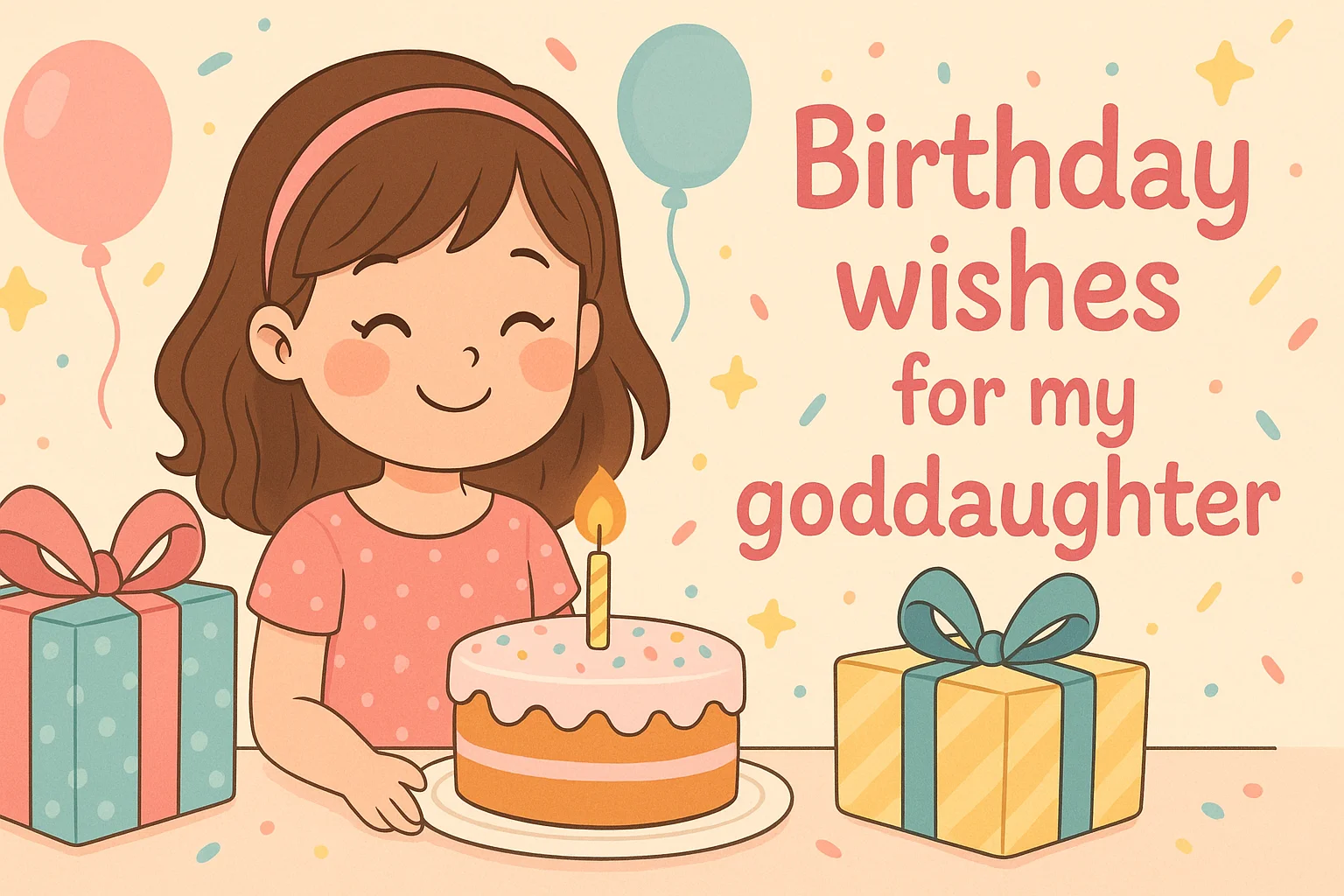 A birthday card and cupcake with a candle beside a small cross pendant.