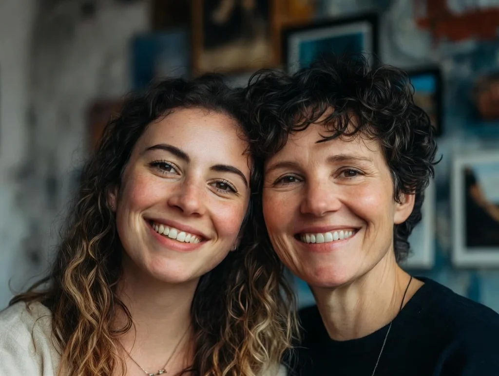 A smooth, gray wishing stone rests on a piece of driftwood on a weathered wooden dock overlooking a calm lake.