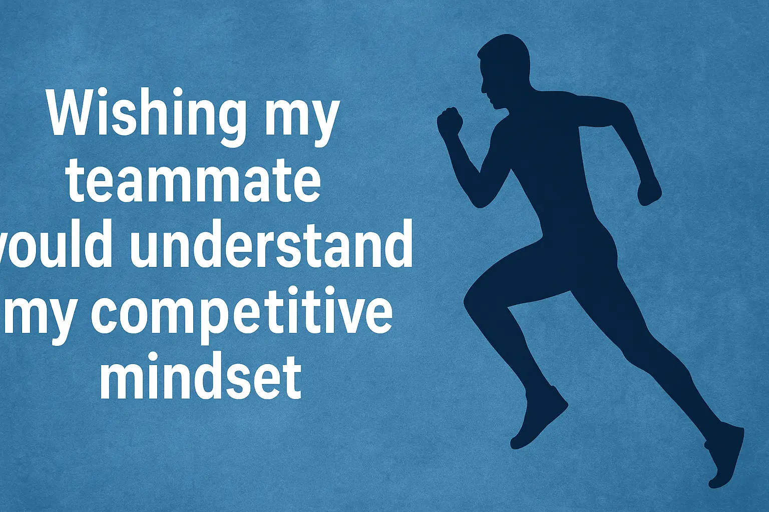 Teammate explaining their competitive mindset to the group in a calm team huddle.