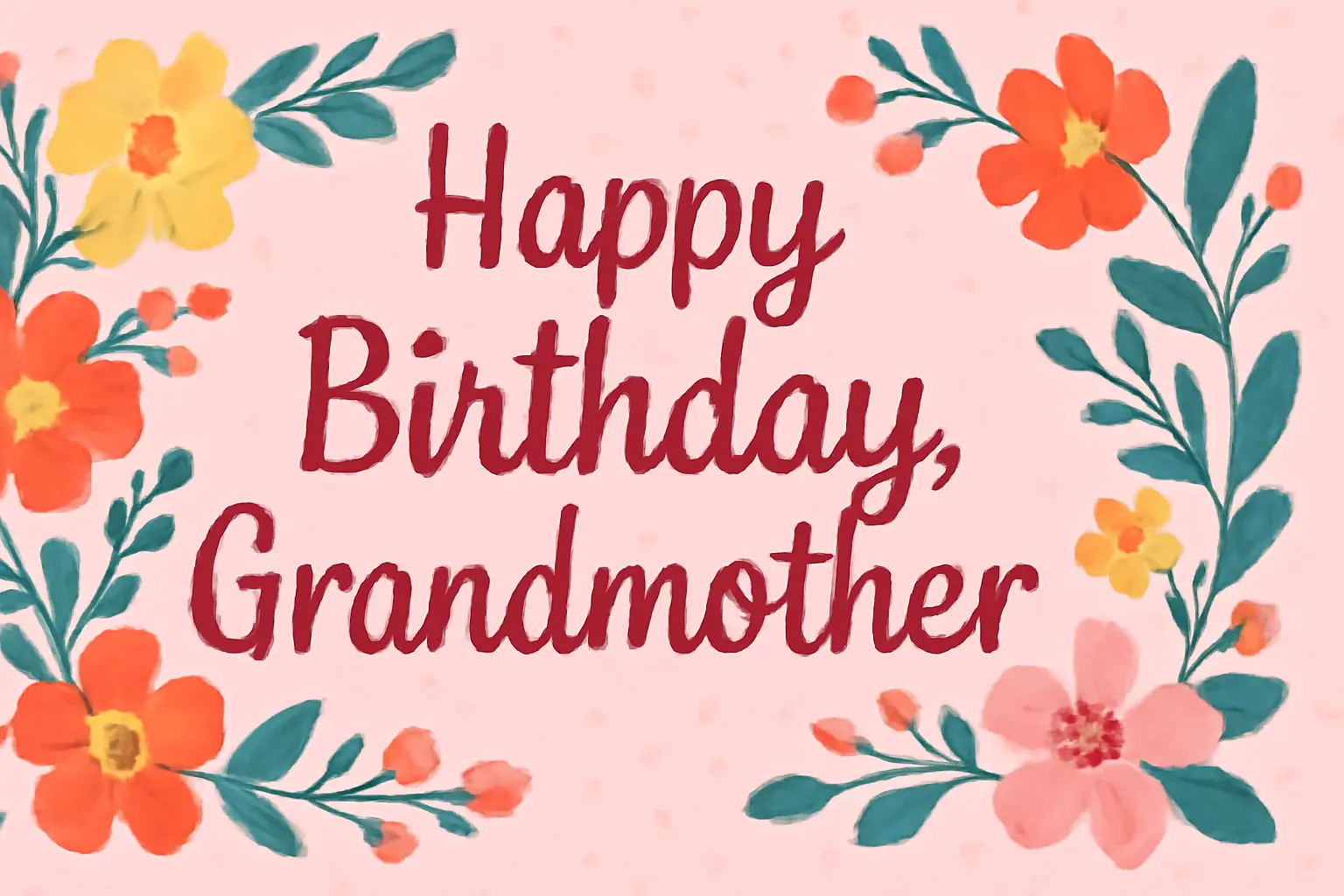 Elegant birthday cake with a "Happy Birthday Grandma" card, soft and warm lighting for a heartfelt celebration.