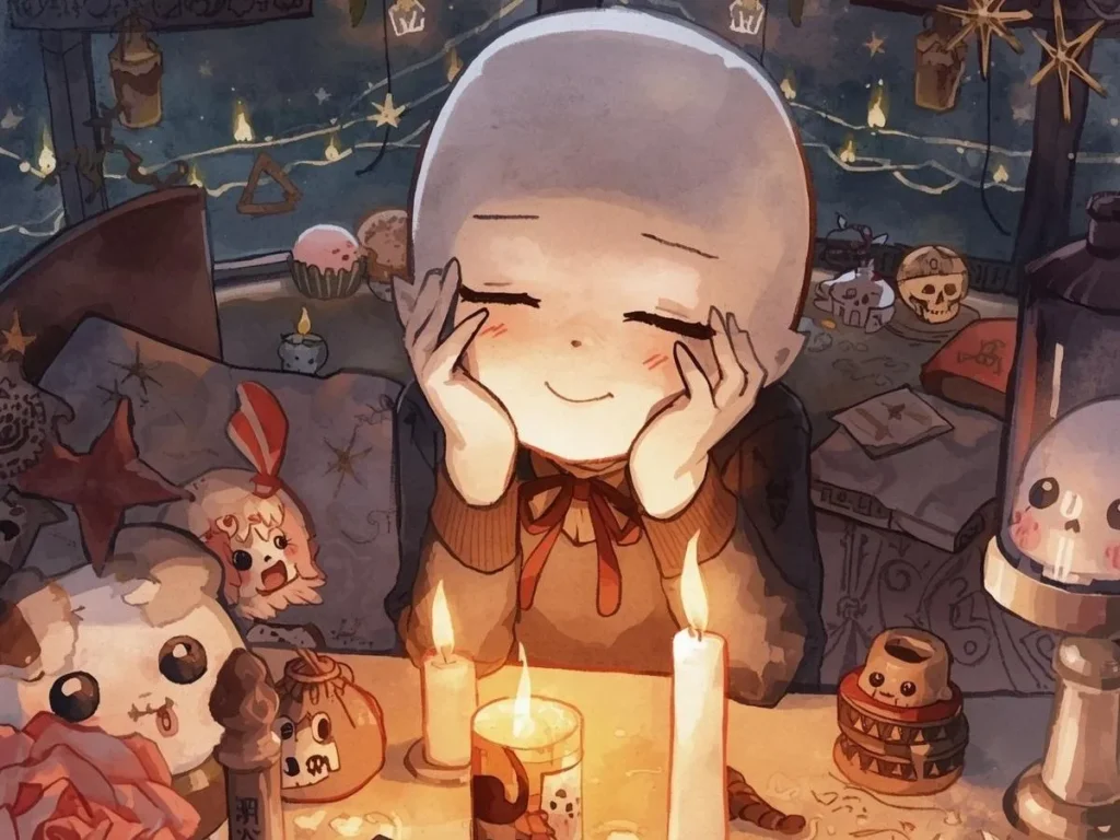 A plain dictionary book, open blank notebook, blank sticky notes, and index cards sit on a tidy desk in warm morning light.