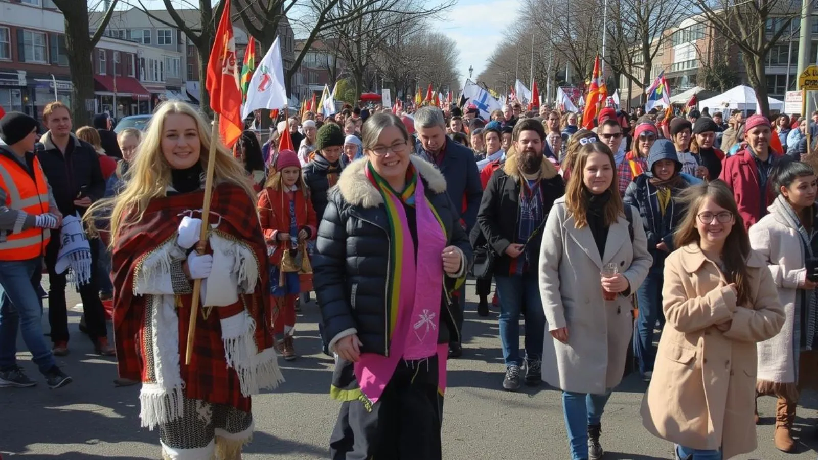 Collage of diverse March cultural celebrations including Women’s History Month, St. Patrick’s Day, Ramadan, Holi, and Greek Independence Day.