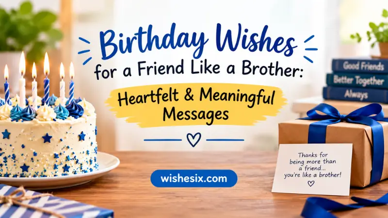 Birthday Wishes for a Friend Like a Brother